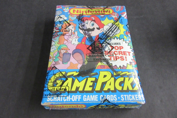 1989 Topps Nintendo GamePacks Unopened Wax Box (BBCE) (X-Out