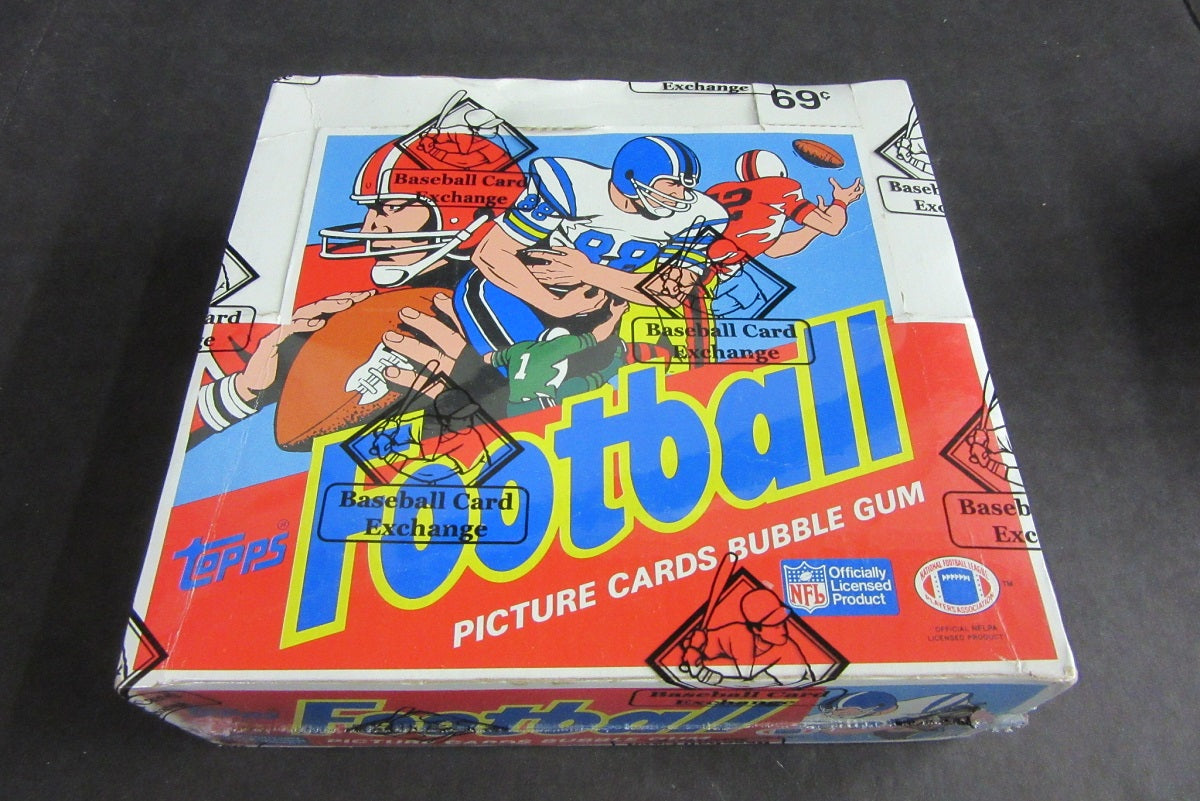 1986 Topps Football Unopened Cello Box (BBCE) (Non X-Out)