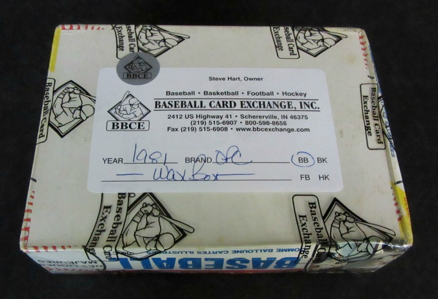 1981 OPC O-Pee-Chee Baseball Unopened Wax Box (BBCE)