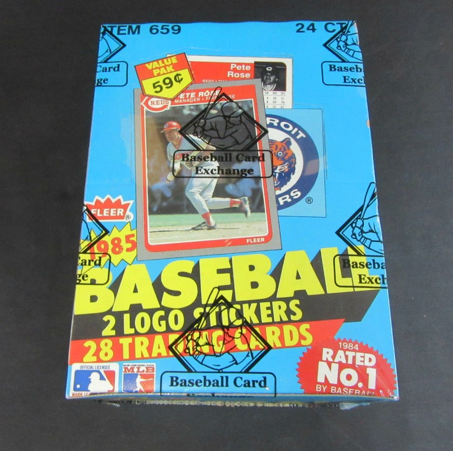 1985 Fleer Baseball Unopened Cello Box (BBCE)