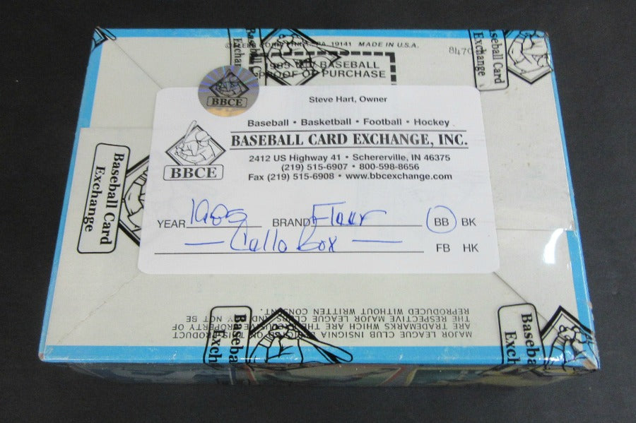 1985 Fleer Baseball Unopened Cello Box (BBCE)