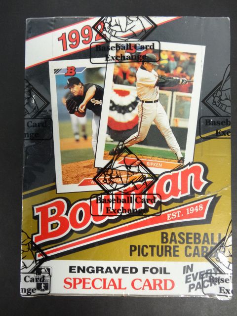 1992 Bowman Baseball Unopened Box (BBCE)