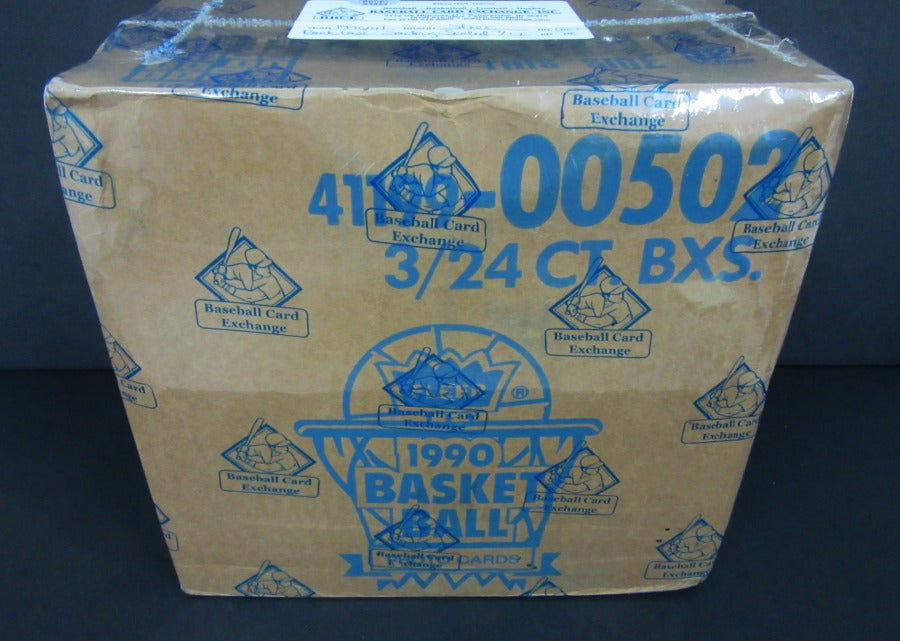 1990/91 Fleer Basketball  Rack Case (3 Box) (Sealed) (BBCE)