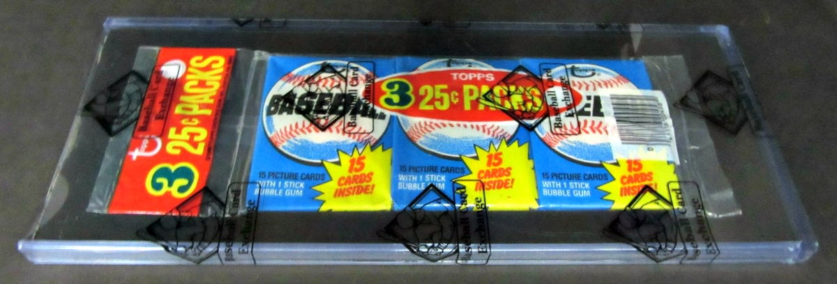 1980 Topps Baseball Unopened Wax Pack Rack Pack (BBCE)