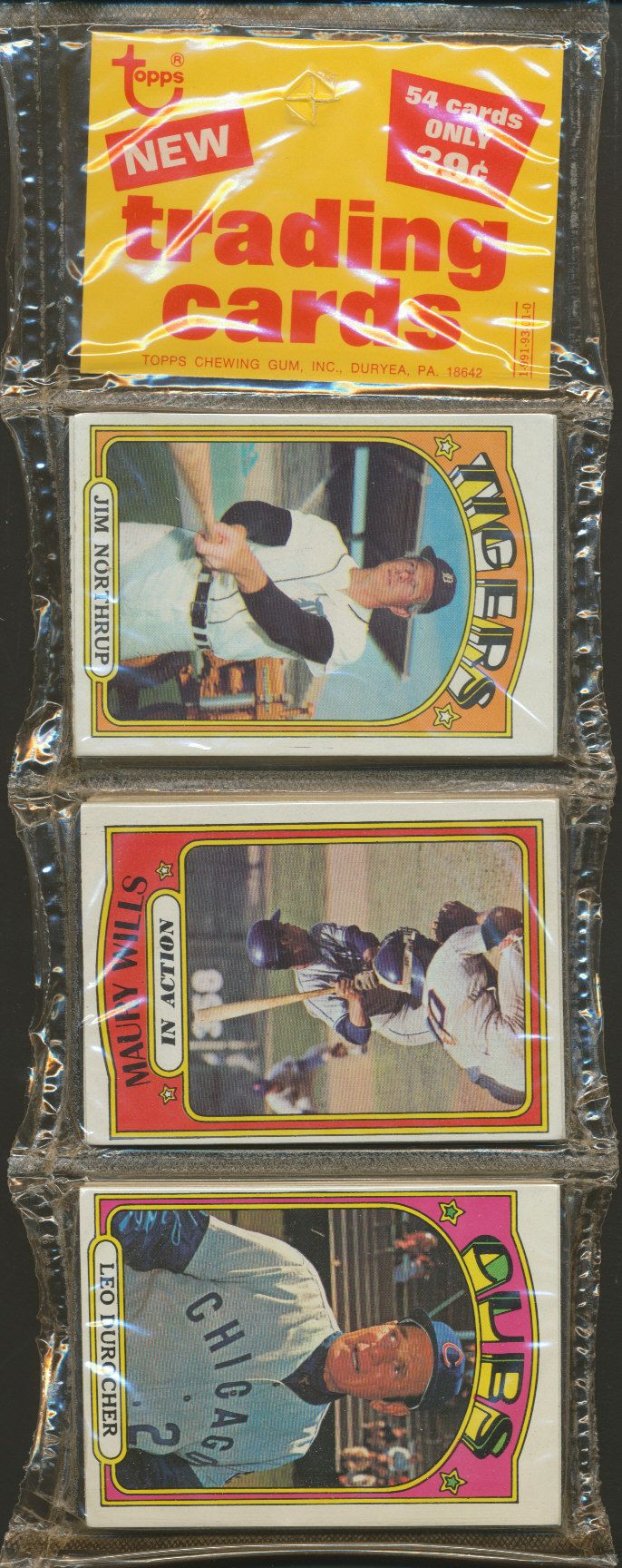 1970 Topps Baseball Unopened Rack Pack