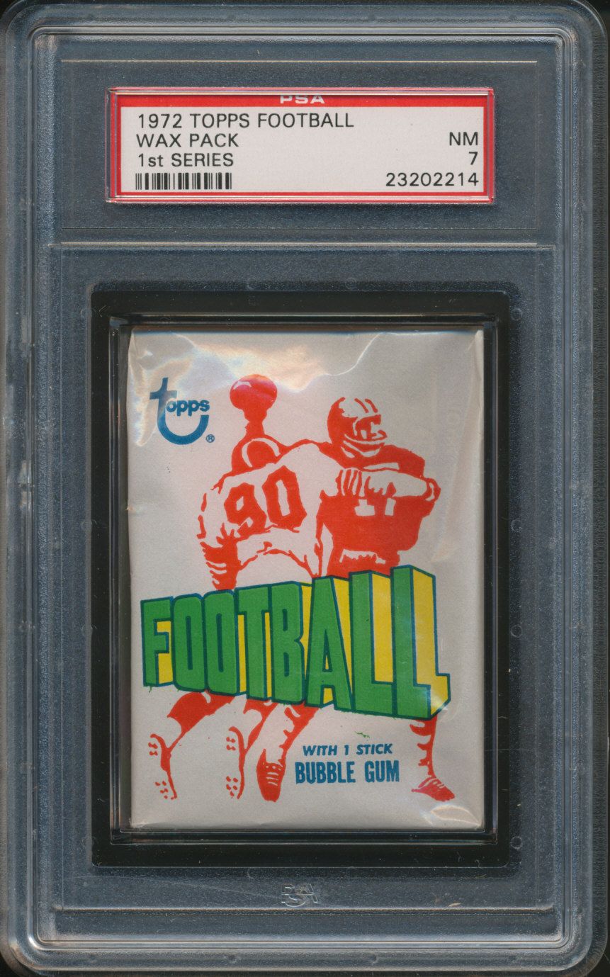 1972 Topps Football Unopened Series 1 Wax Pack PSA 7