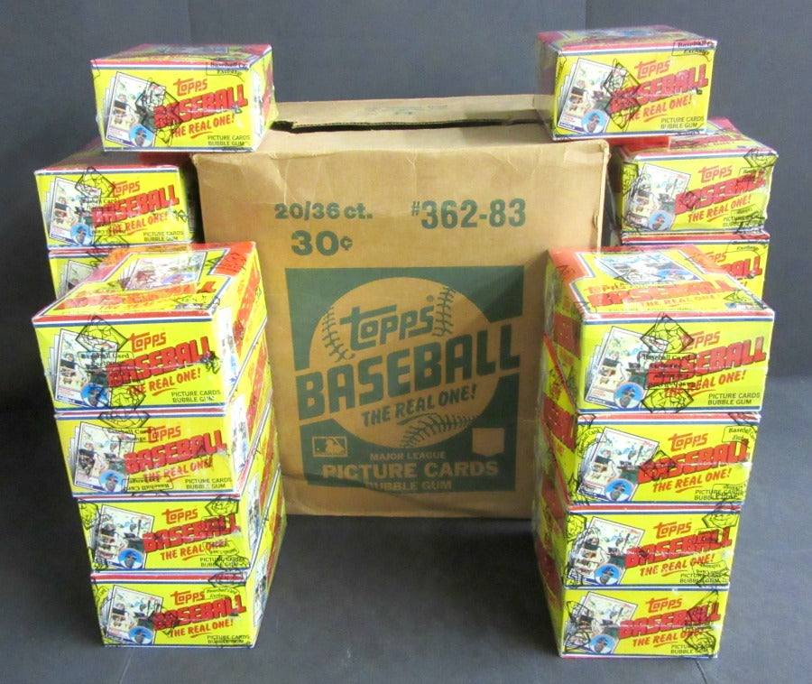 1983 Topps Baseball Unopened Wax Case (20 Box) (BBCE)