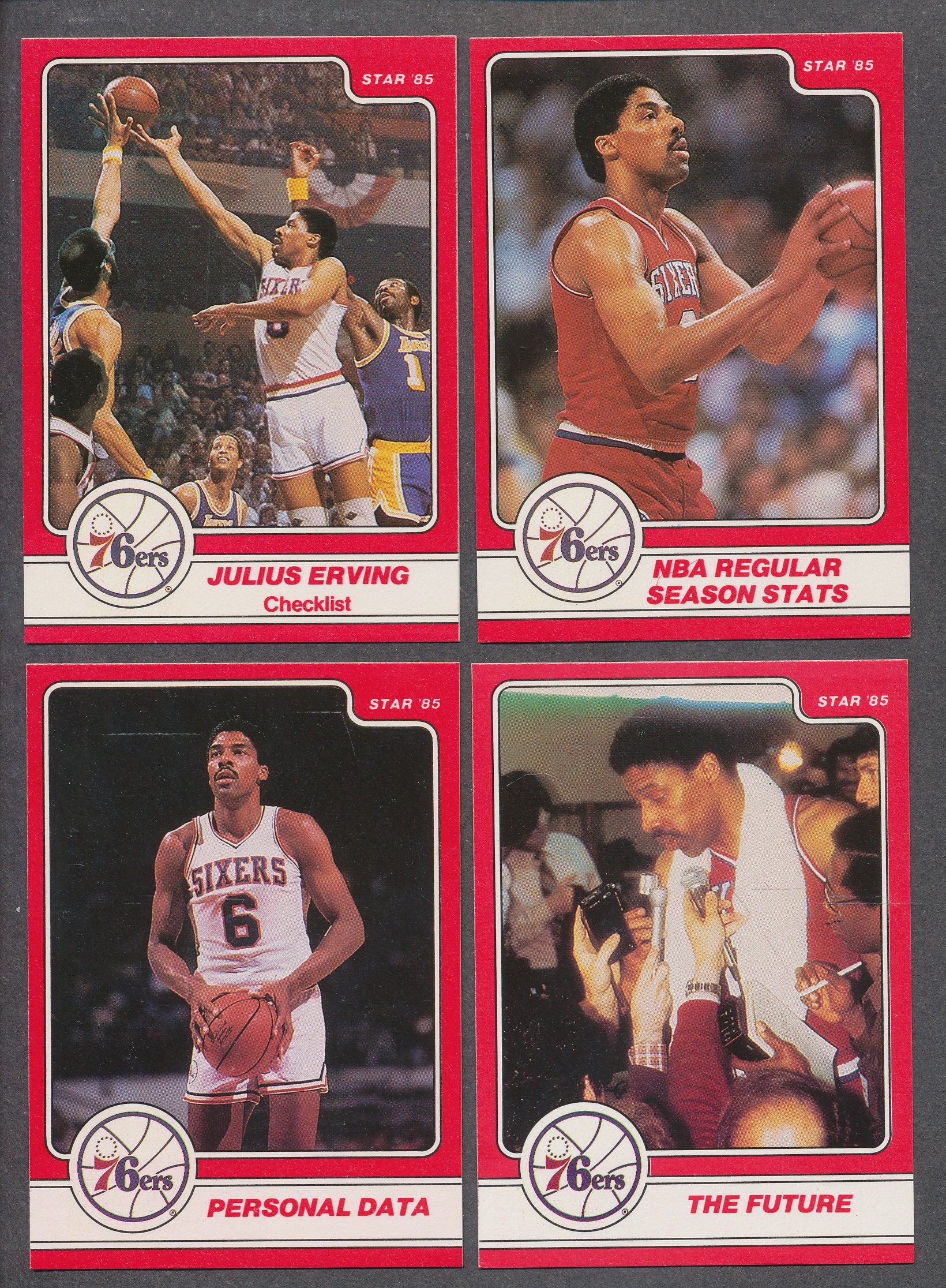 1985 Star Basketball Dr. J Complete Set NM NM/MT