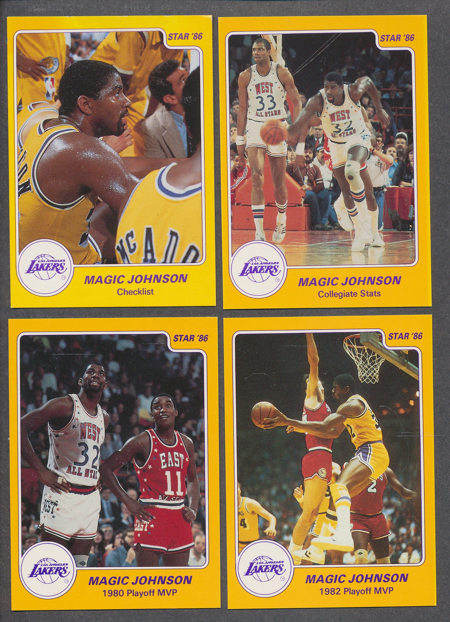 1986 Star Basketball Magic Johnson Complete Set NM NM/MT