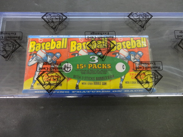 1975 Topps Baseball Unopened Wax Pack Tray
