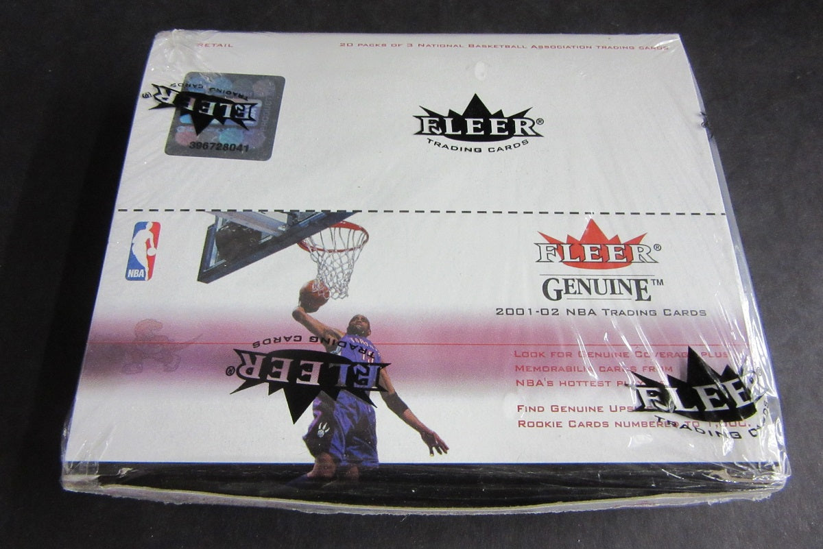 2001/02 Fleer Genuine Basketball Box (Retail) (20/3)