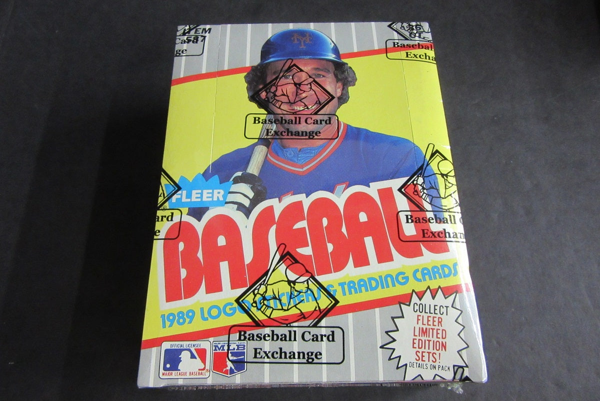 1989 Fleer Baseball Unopened Wax Box (FASC) (Code 83492)