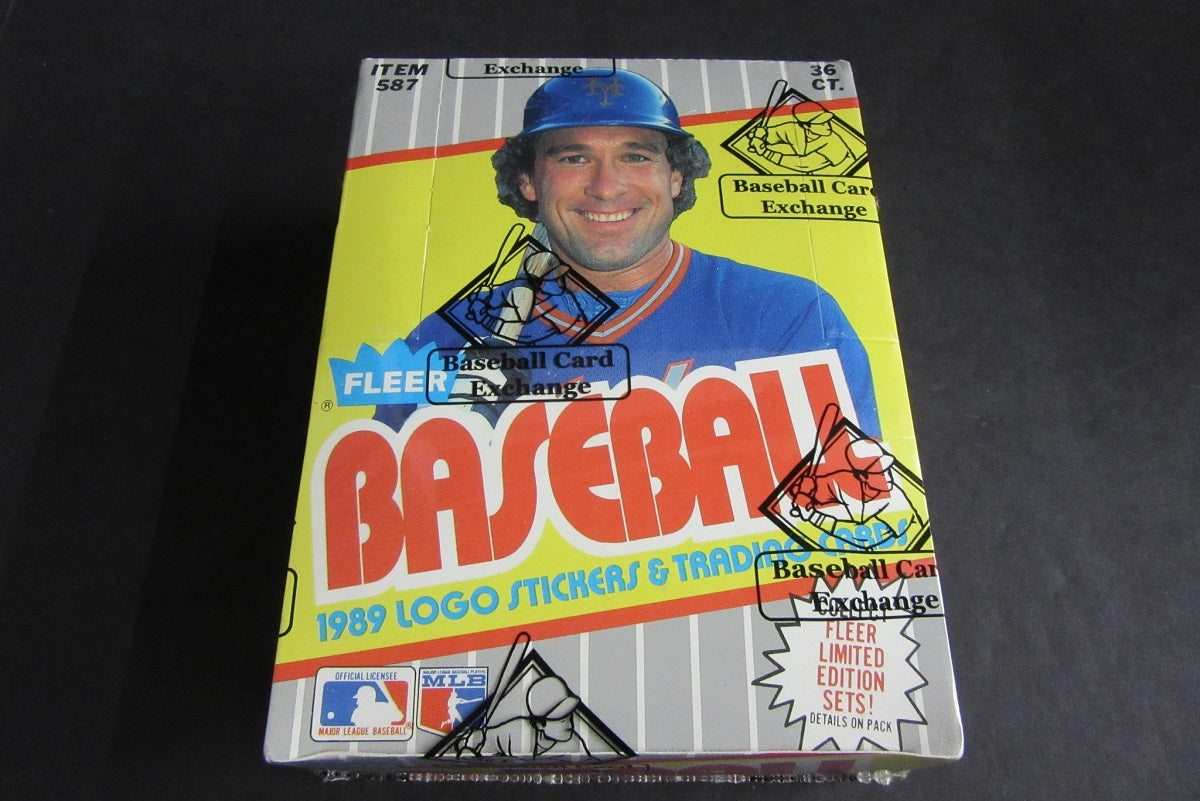 1989 Fleer Baseball Unopened Wax Box (FASC) (Code 91651)