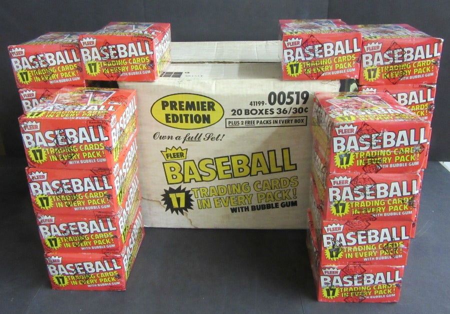 1981 Fleer Baseball Unopened Wax Case (20 Box) (BBCE)