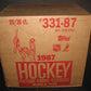 1987/88 Topps Hockey Unopened Wax Case (20 Box)