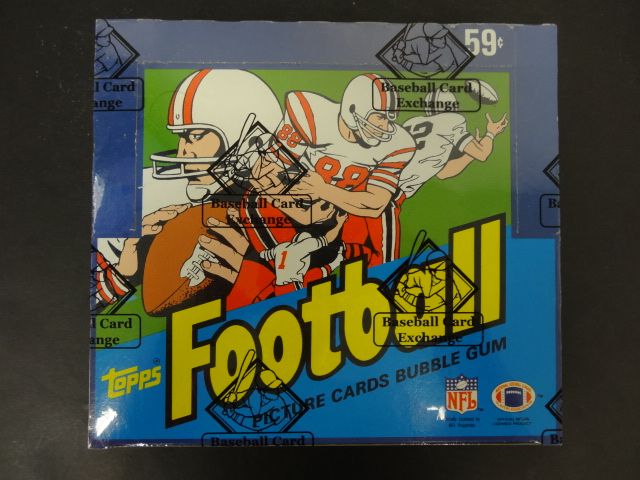 1984 Topps Football Unopened Cello Box (BBCE) (Non X-Out)