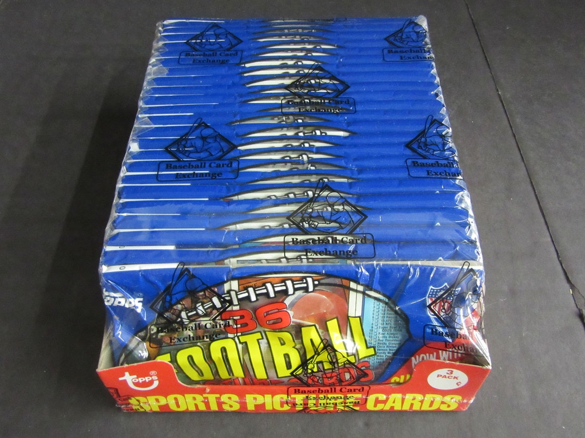 1984 Topps Football Unopened Grocery Rack Pack Box (BBCE)