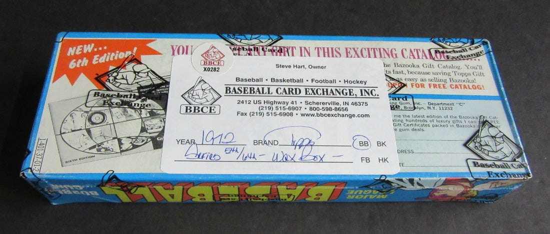 1972 Topps Baseball Unopened Series 5/6 Wax Box (BBCE)