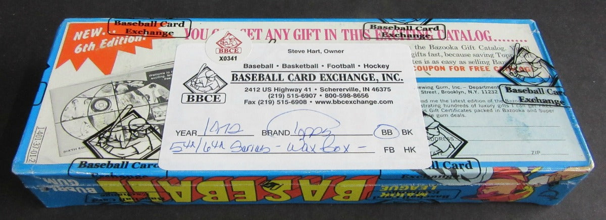 1972 Topps Baseball Unopened Series 5/6 Wax Box (BBCE)