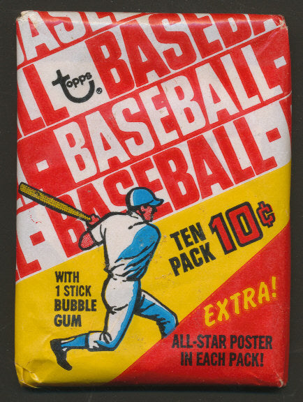 1970 Topps Baseball Unopened Wax Pack