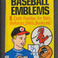 1969 Fleer Baseball Emblems Unopened Pack