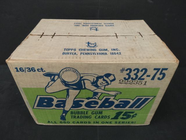 1975 Topps Mini Baseball Unopened Wax Case (16 Box) (Sealed)