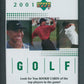 2001 Upper Deck Golf Unopened Pack (Hobby)