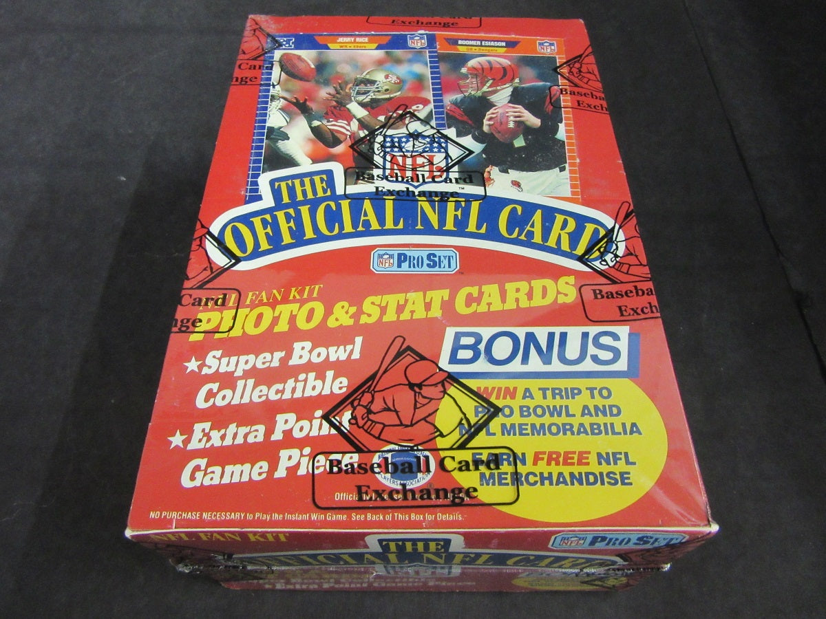 1989 Pro Set Football Unopened Series 1 Box (FASC)