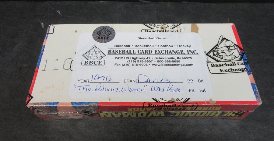 1976 Donruss Bionic Woman Unopened Wax Box (BBCE)