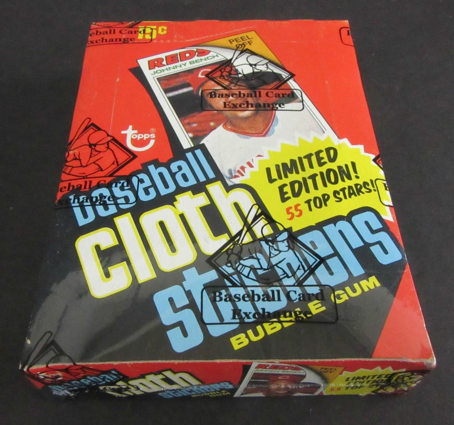 1977 Topps Baseball Cloth Stickers Unopened Wax Box (BBCE)