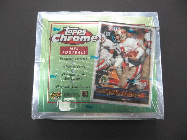 1996 Topps Chrome Football Box