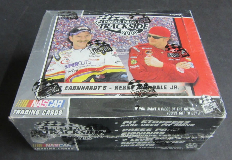 2002 Press Pass Trackside Racing Race Cards Box