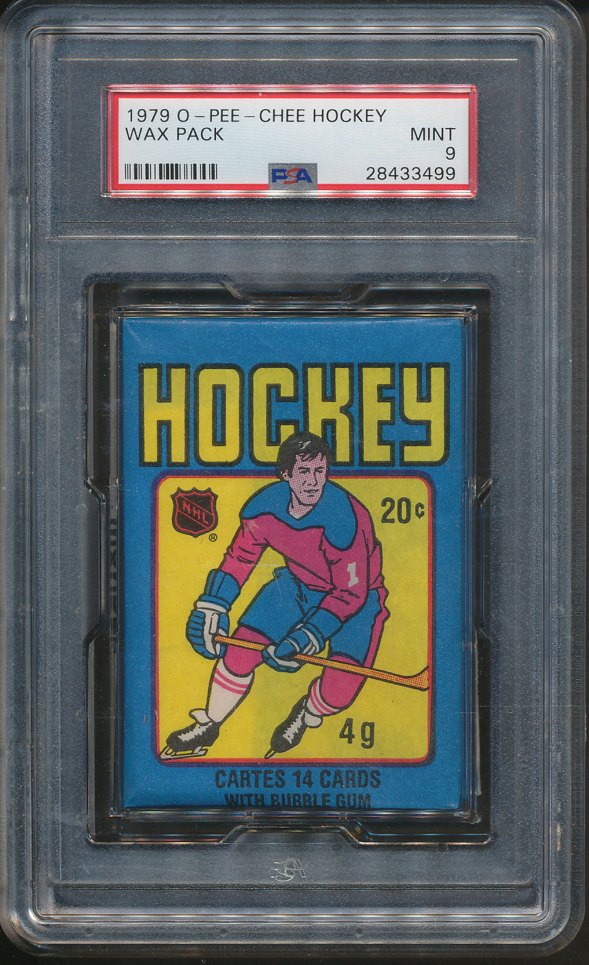 1979/80 OPC O-Pee-Chee Hockey Unopened Wax Pack PSA 9