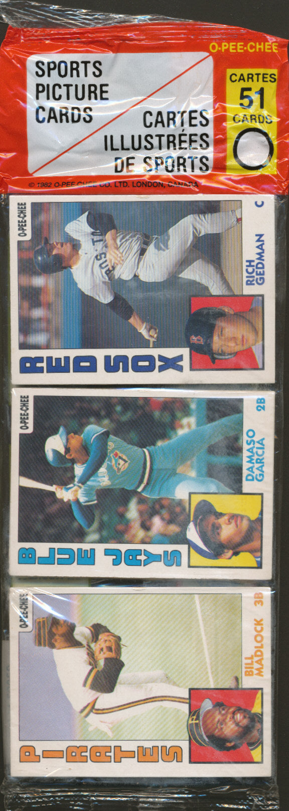 1984 OPC O-Pee-Chee Baseball Unopened Grocery Rack Pack