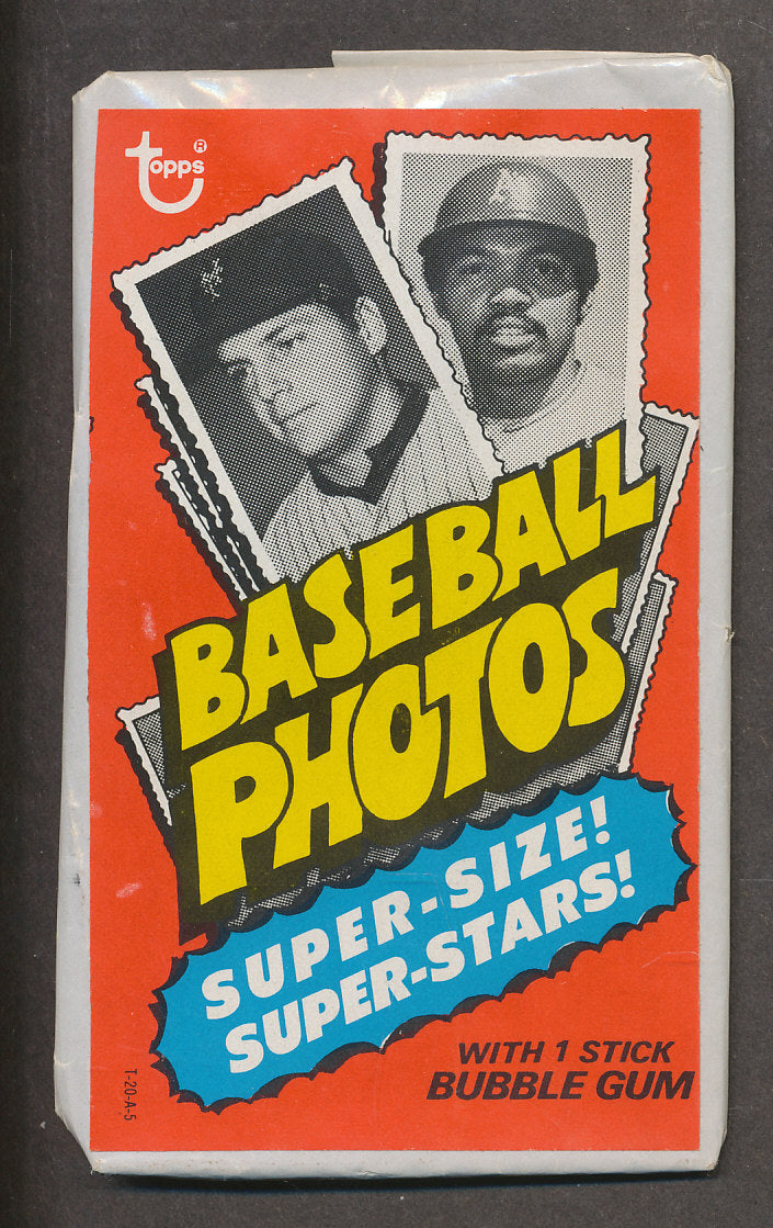 1974 Topps Baseball Unopened Deckle Edge Wax Pack (w/ gum)