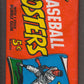 1968 Topps Baseball Posters Unopened Wax Pack