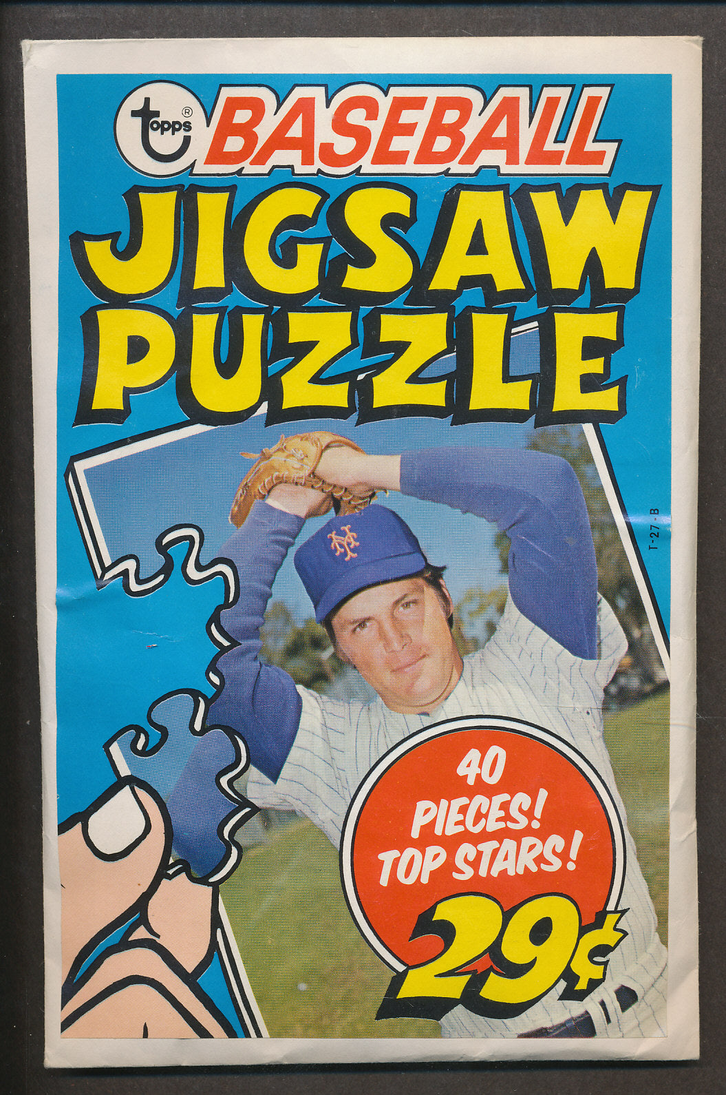 1974 Topps Baseball Unopened Jigsaw Puzzle Pack