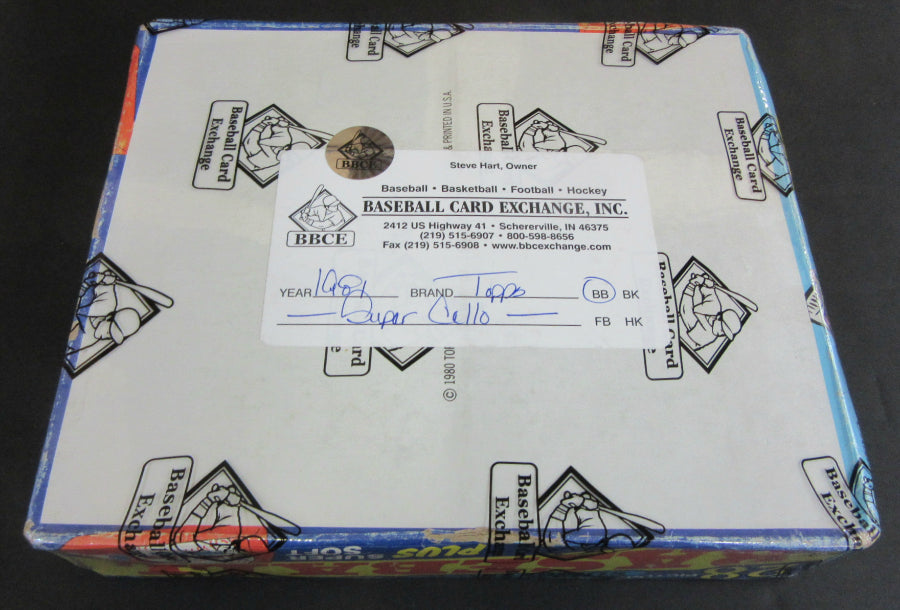 1981 Topps Baseball Unopened Super Cello Box (BBCE)