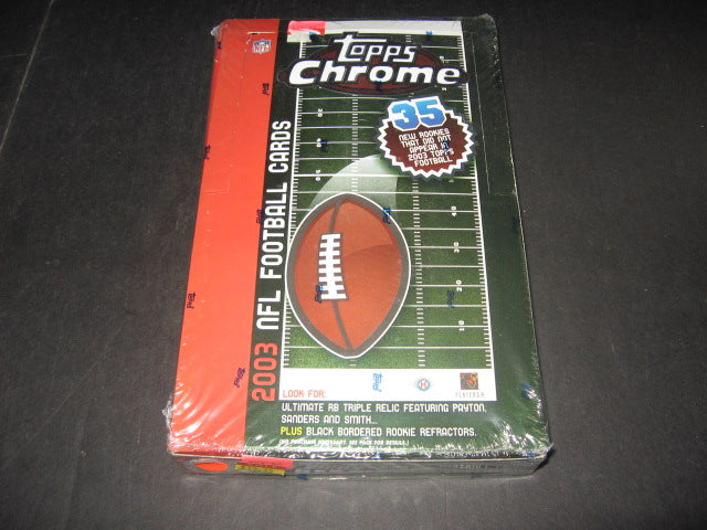 2003 Topps Chrome Football Box (Hobby)