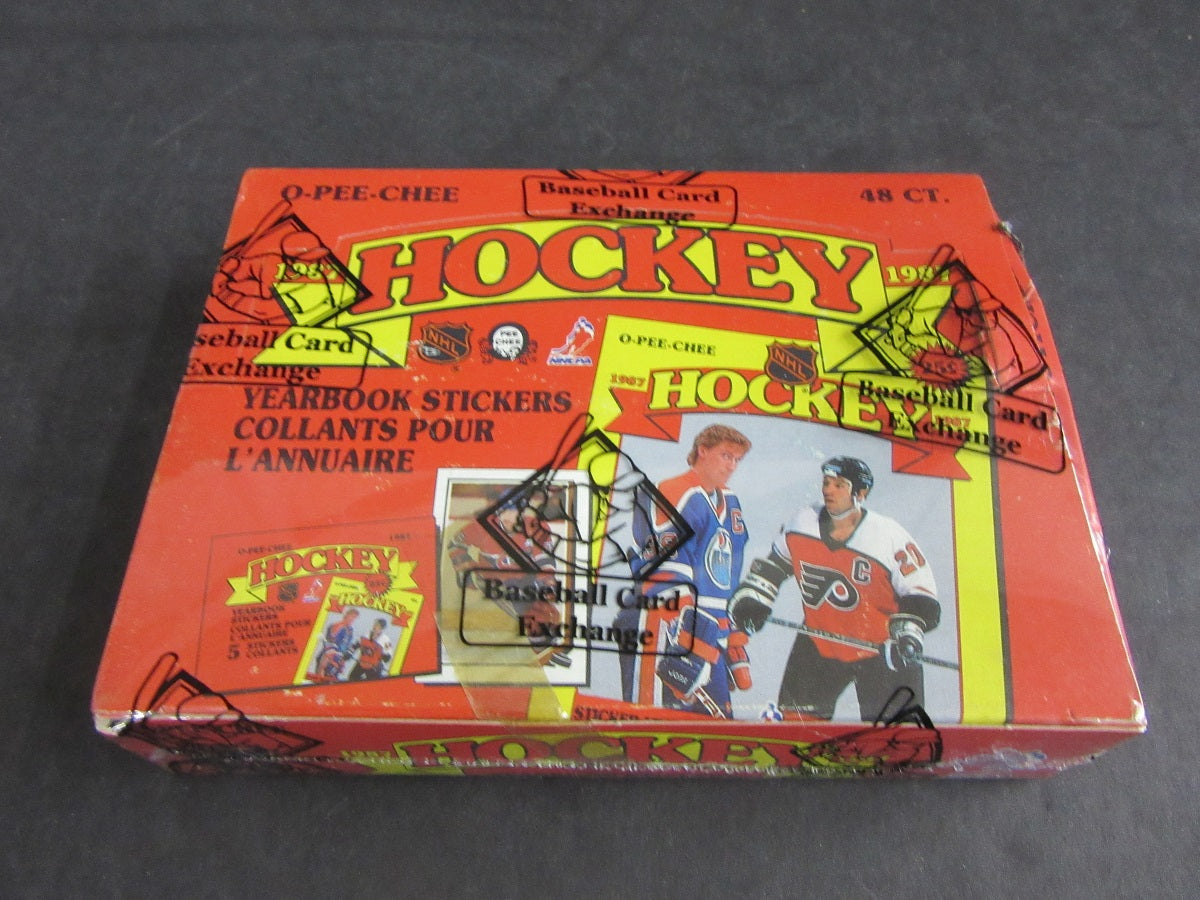 1987/88 OPC O-Pee-Chee Hockey Stickers Unopened Box (Tape) (BBCE)