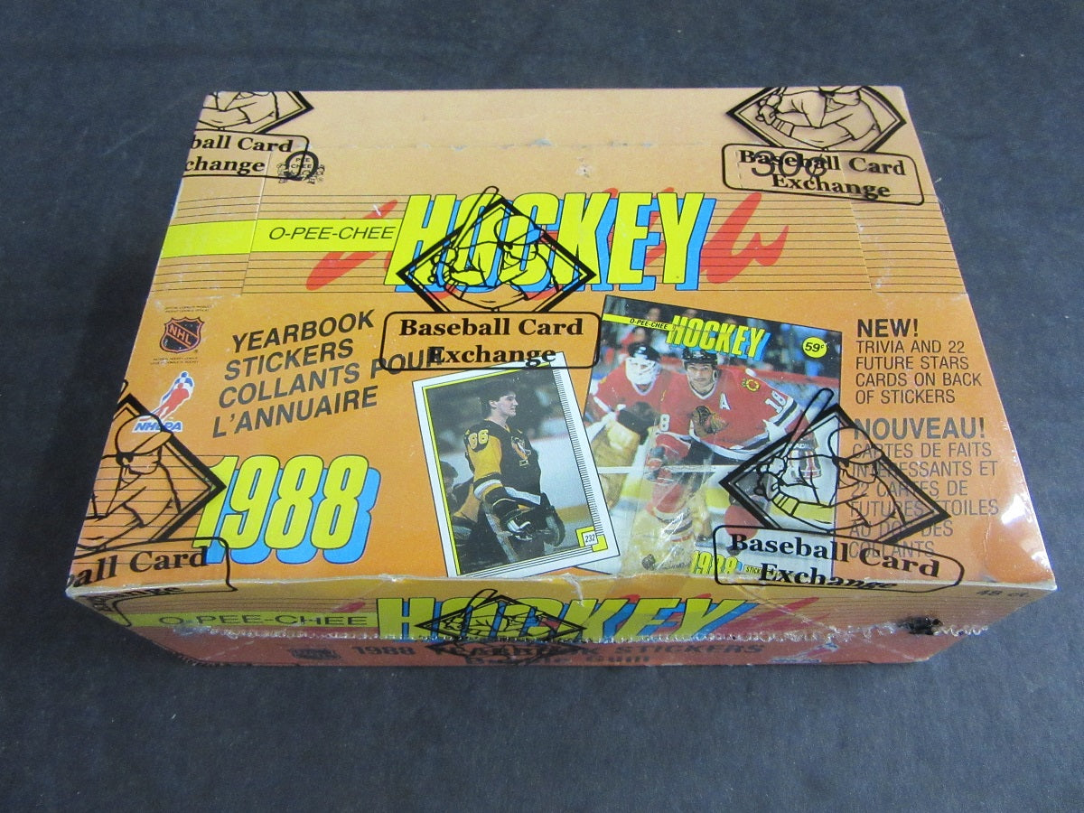 1988/89 OPC O-Pee-Chee Hockey Stickers Unopened Box (Tape) (BBCE)