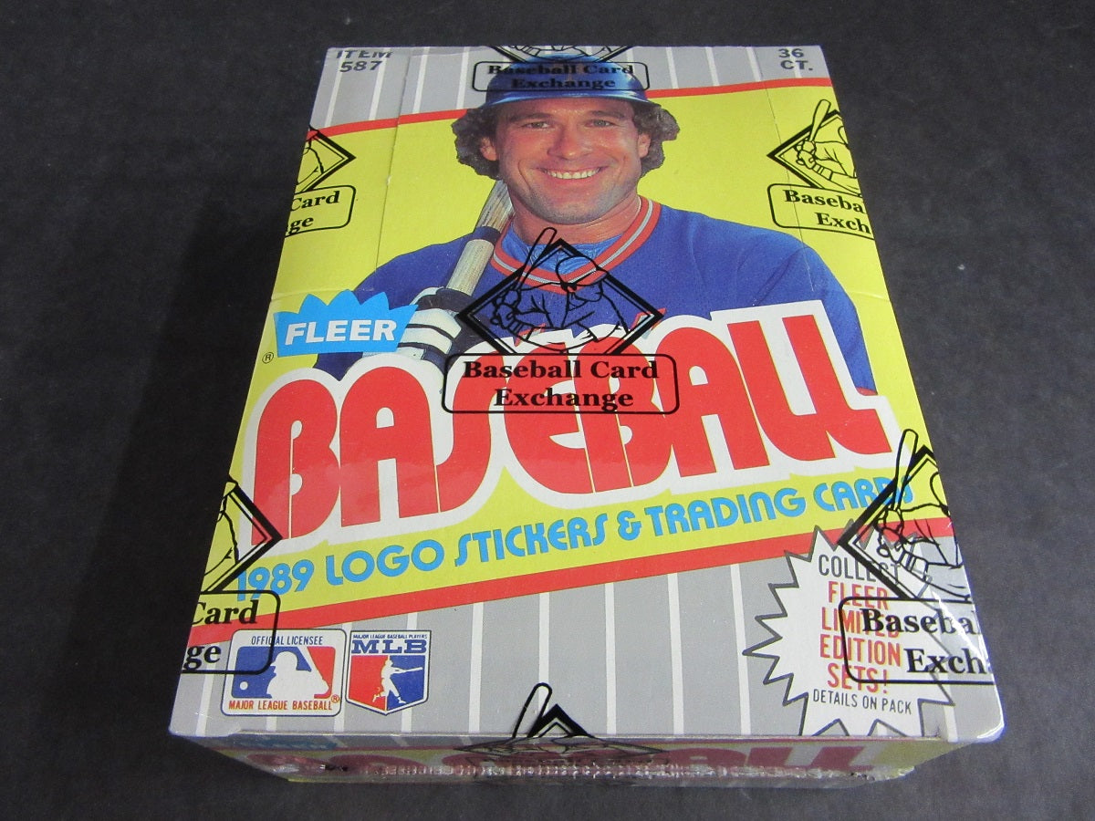 1989 Fleer Baseball Unopened Wax Box (FASC) (Code 90161)