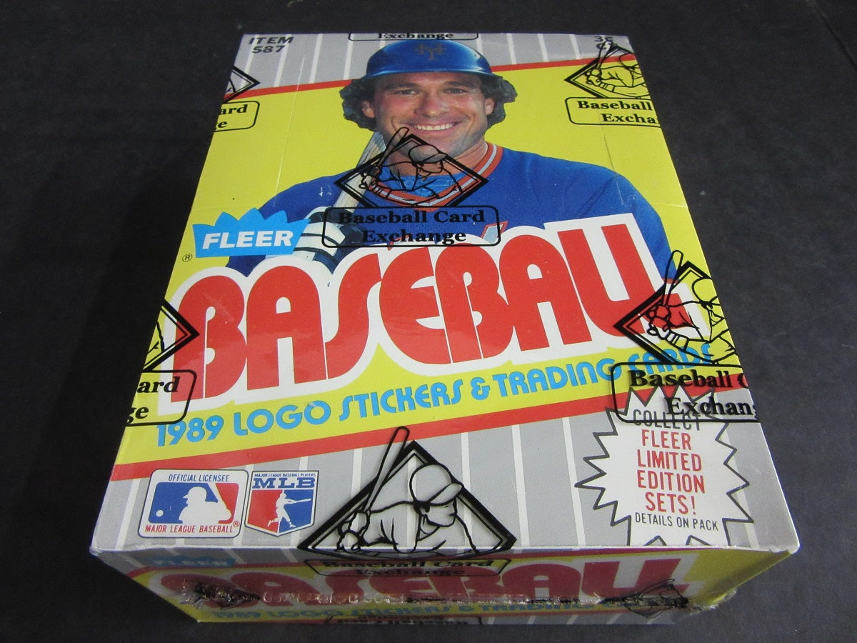 1989 Fleer Baseball Unopened Wax Box (FASC) (Code 90682)