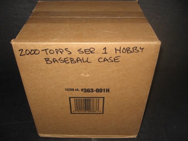 2000 Topps Baseball Series 1 Case (Hobby) (12 Box)