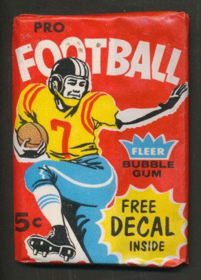 1960 Fleer Football Unopened Wax Pack