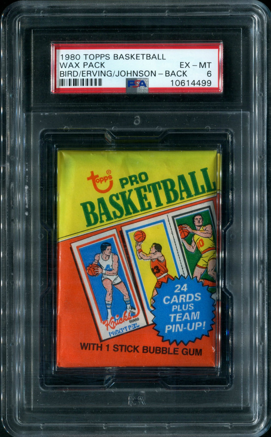 1980/81 Topps Basketball Unopened Wax Pack PSA 6 Bird Magic