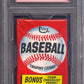 1974 Topps Baseball Unopened Wax Pack PSA 9