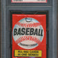1976 Topps Baseball Unopened Wax Pack PSA 9