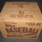 1984 Topps Baseball Grocery Rack Pack Case (3 Box)