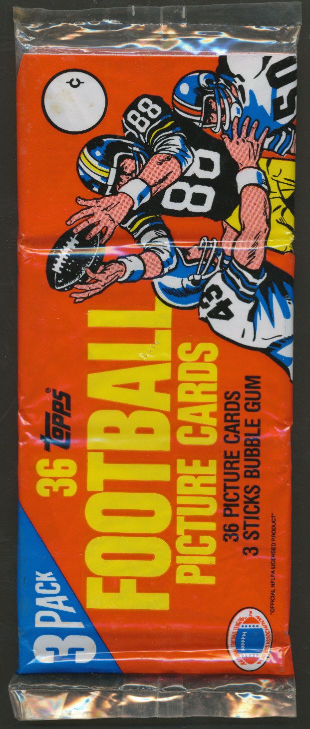 1983 Topps Football Unopened Grocery Rack Pack (Lot of 12) (BBCE)